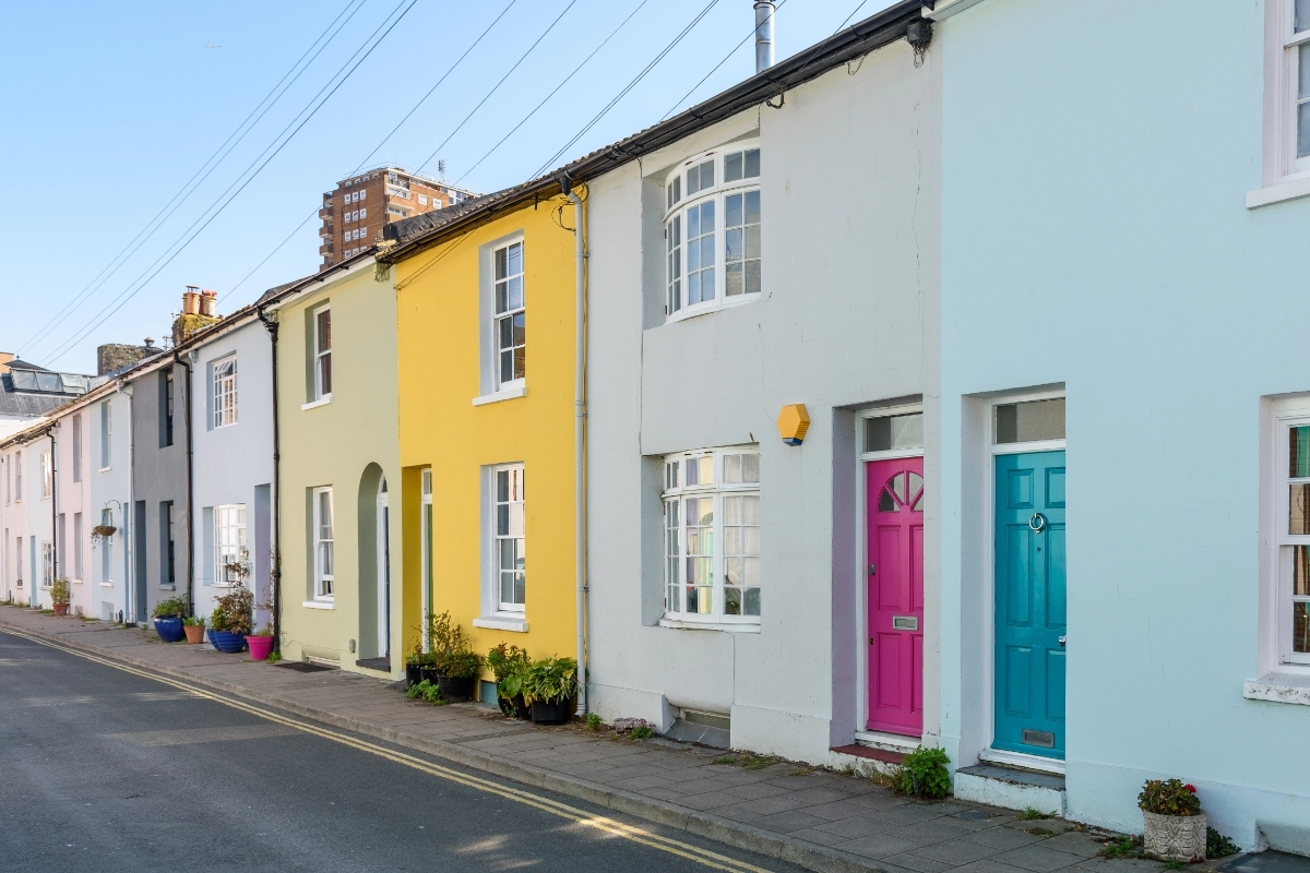 front door colour ideas inspired by the rainbow