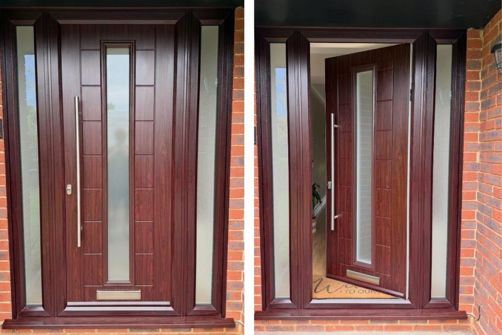 rosewood front door installation
