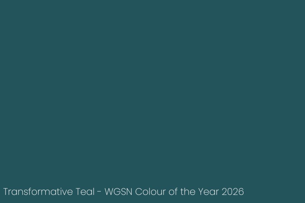 transformative teal colour of the year 2026